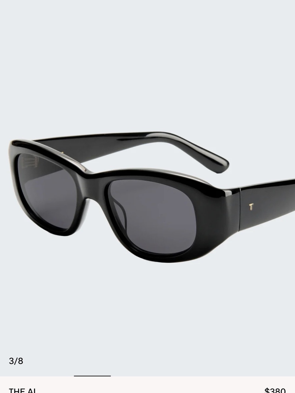 NWT Thistles, the Al black/black sunglasses